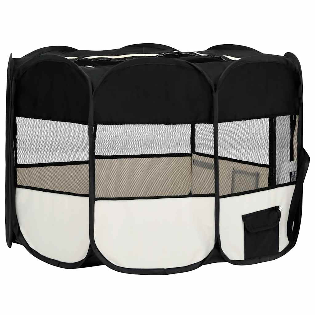 Foldable Puppy Playpen with Carrying Bag 125x   Foldable