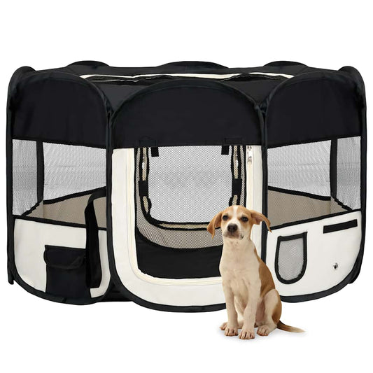 Foldable Puppy Playpen with Carrying Bag 125x   Foldable