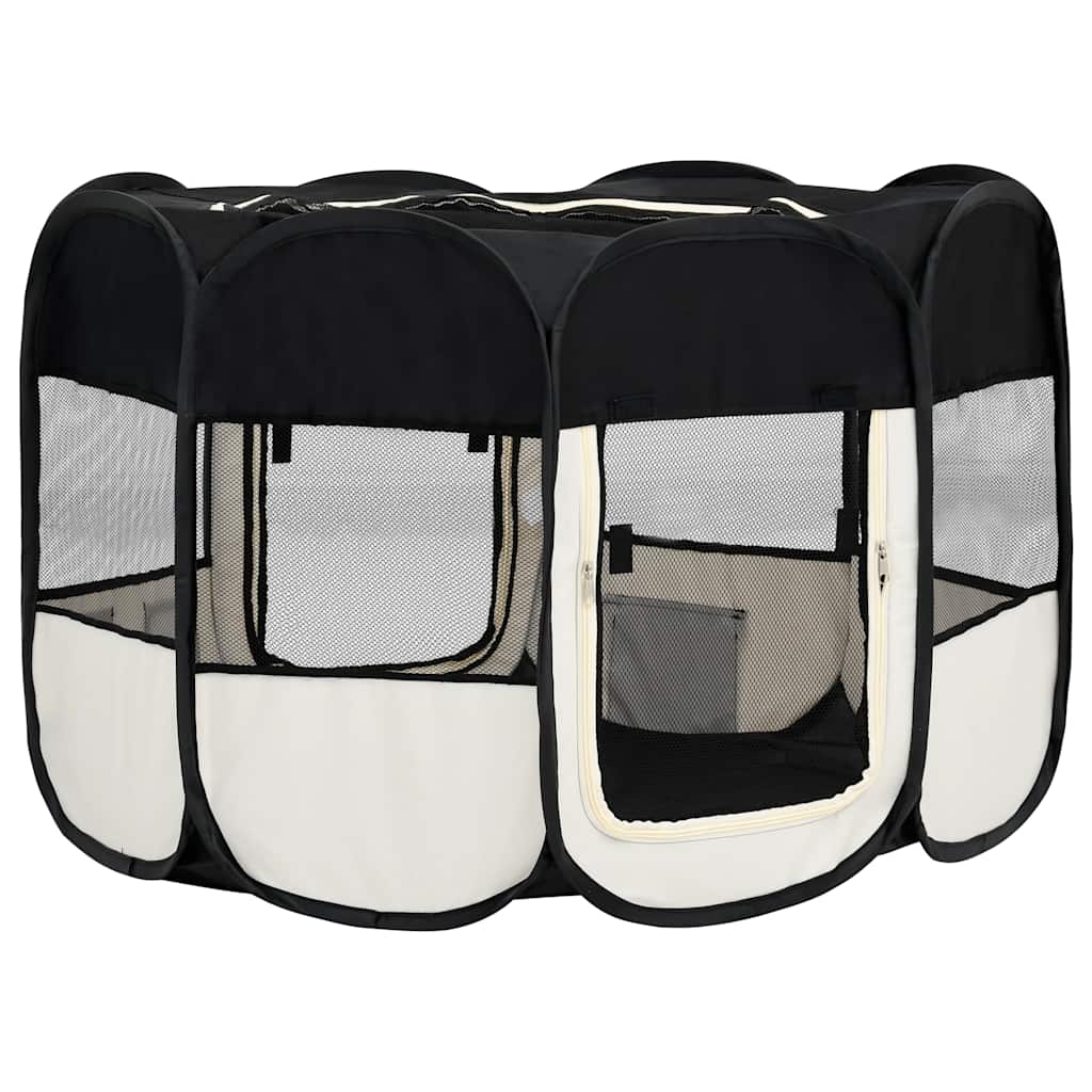 Foldable Puppy Playpen with Carrying Bag 125x   Foldable