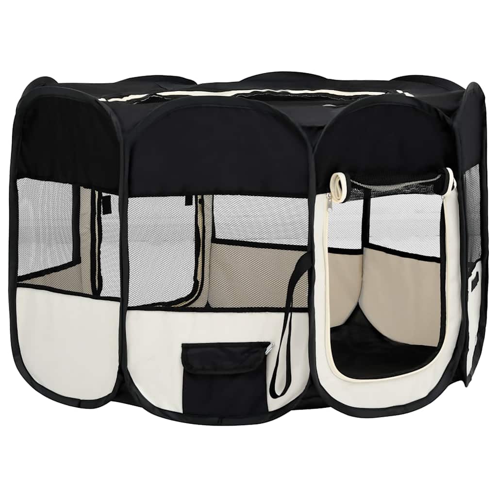 Foldable Puppy Playpen with Carrying Bag 125x   Foldable
